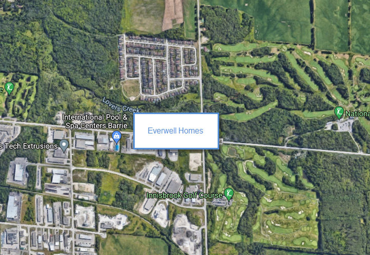 Everwell Homes Satellite Map View of Project Location